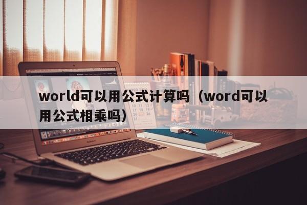 world可以用公式计算吗（word可以用公式相乘吗）